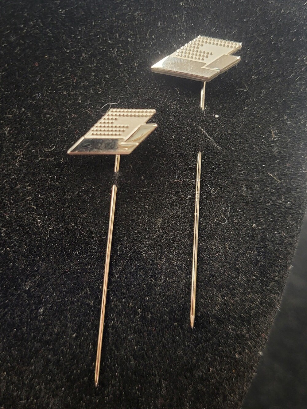 Geometric Stick and Tie Pin Set - Picture 1 of 7